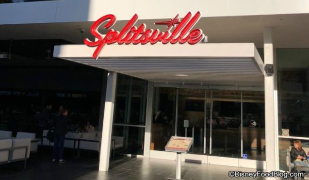 Splitsville Outside Entrance