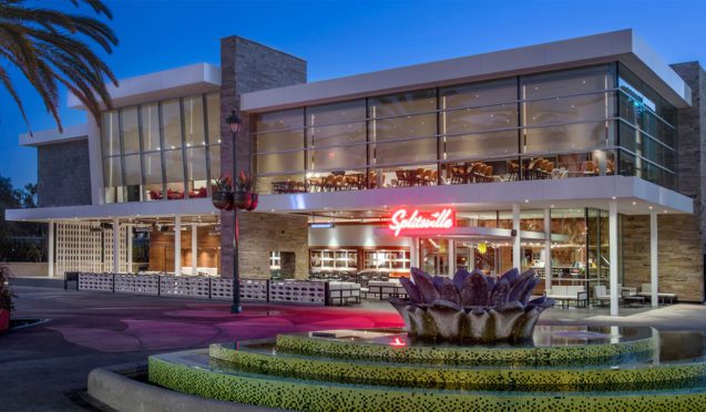 Outside view of Splitsville building